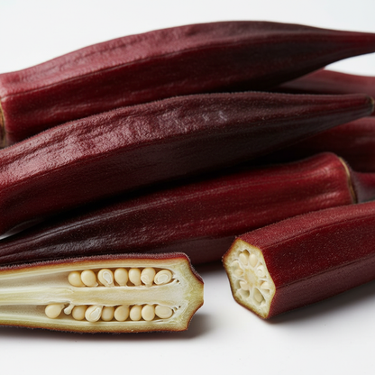 Burgundy Red Okra - RUBY FARM