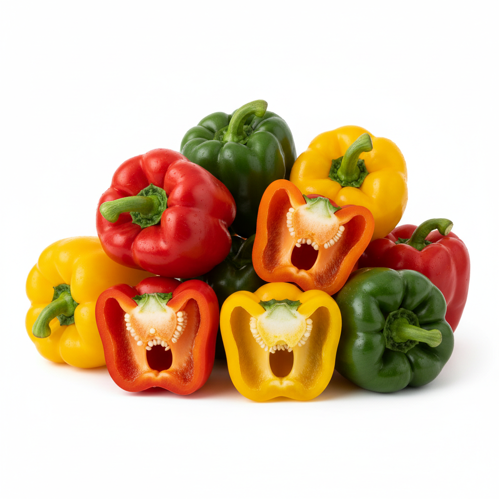 Colorful Sweet Bell Peppers - RUBY FARM